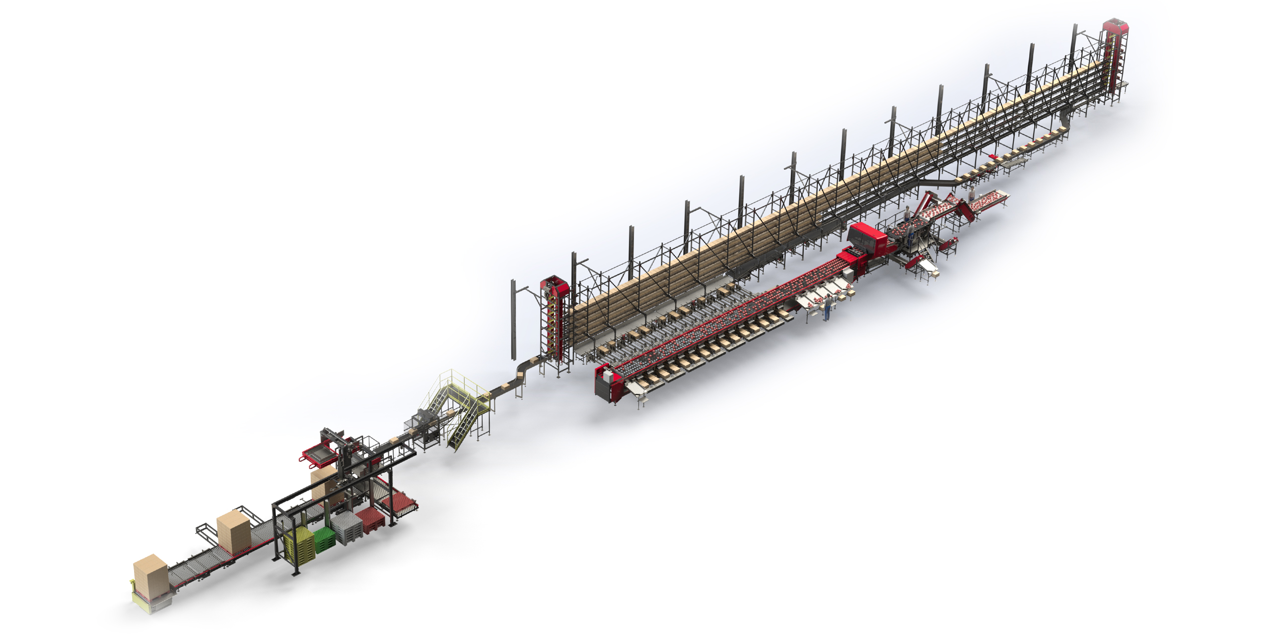 Aweta-sorteermachine voor paprika’s