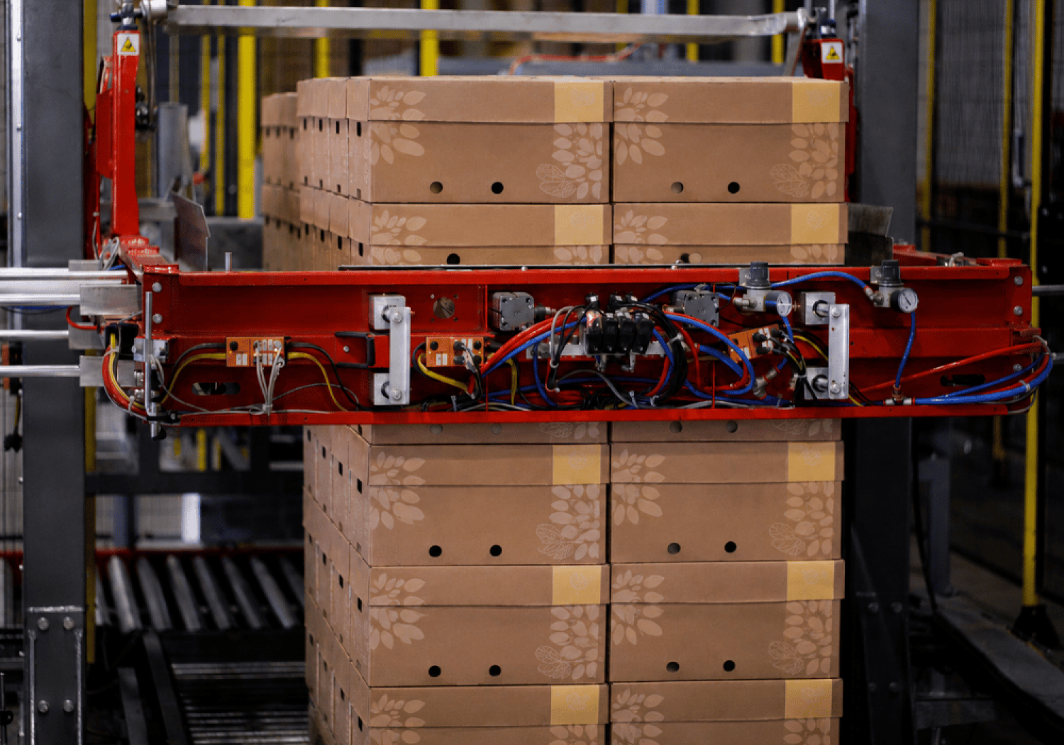 Logistica di imballaggio dei prodotti Aweta - Pallettizzazione