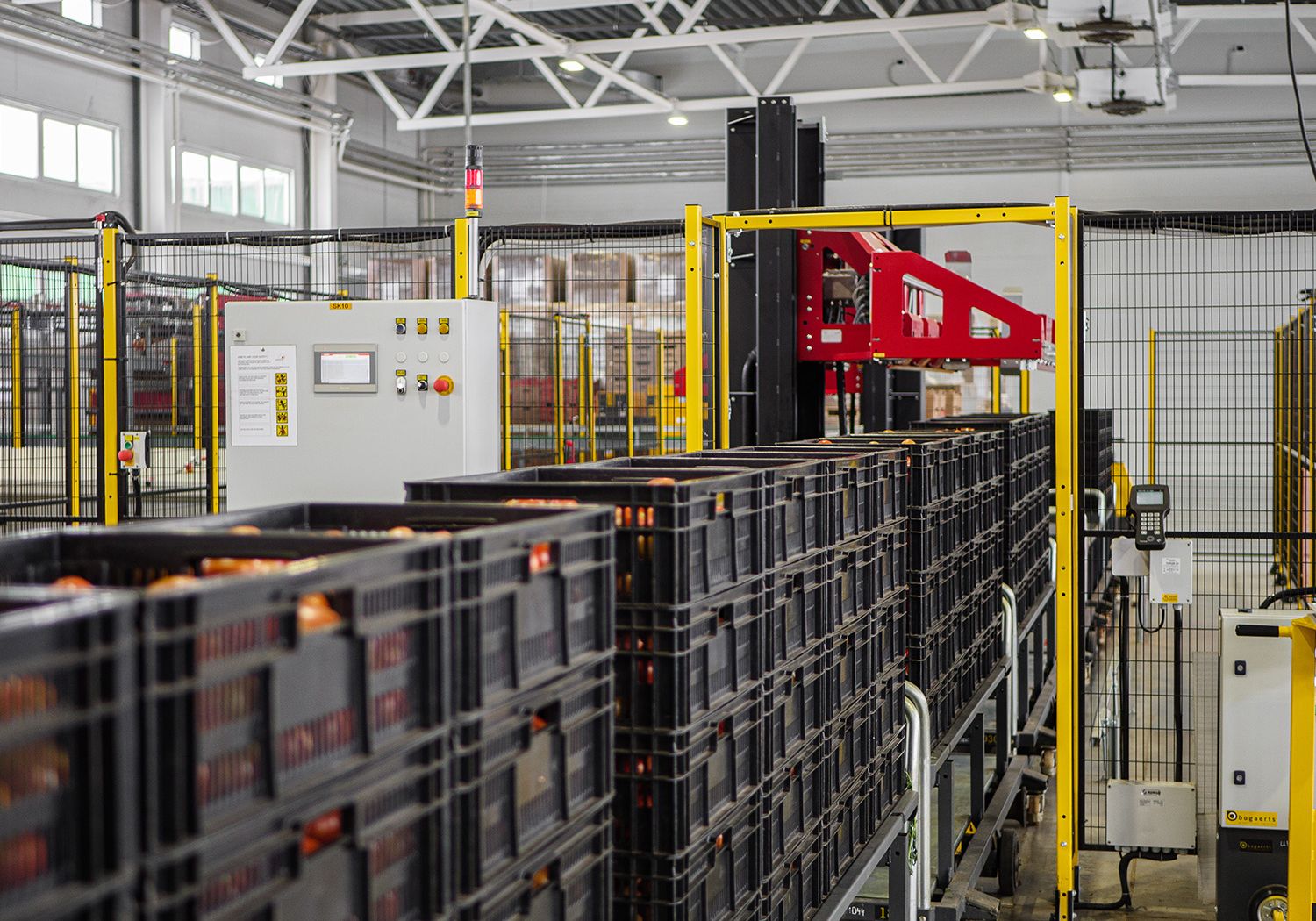 Aweta – Logistik für die Apfelverpackung – Palettierung